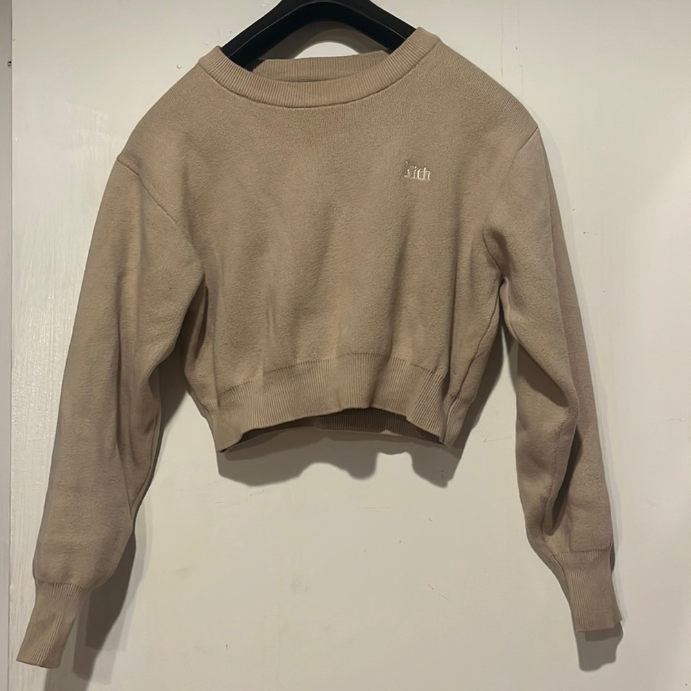 Kith cropped sweater small - sold out